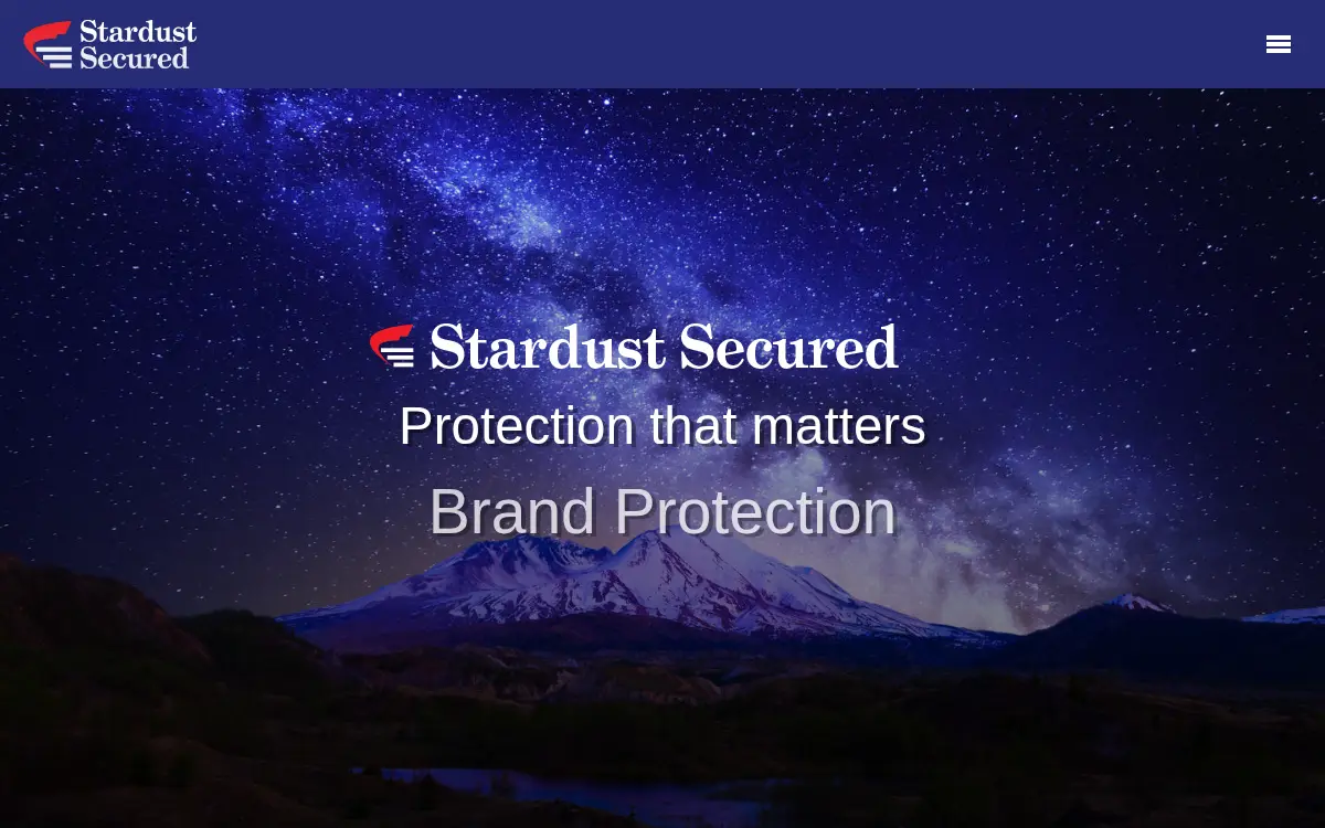 Homepage of Stardust Materials, LLC