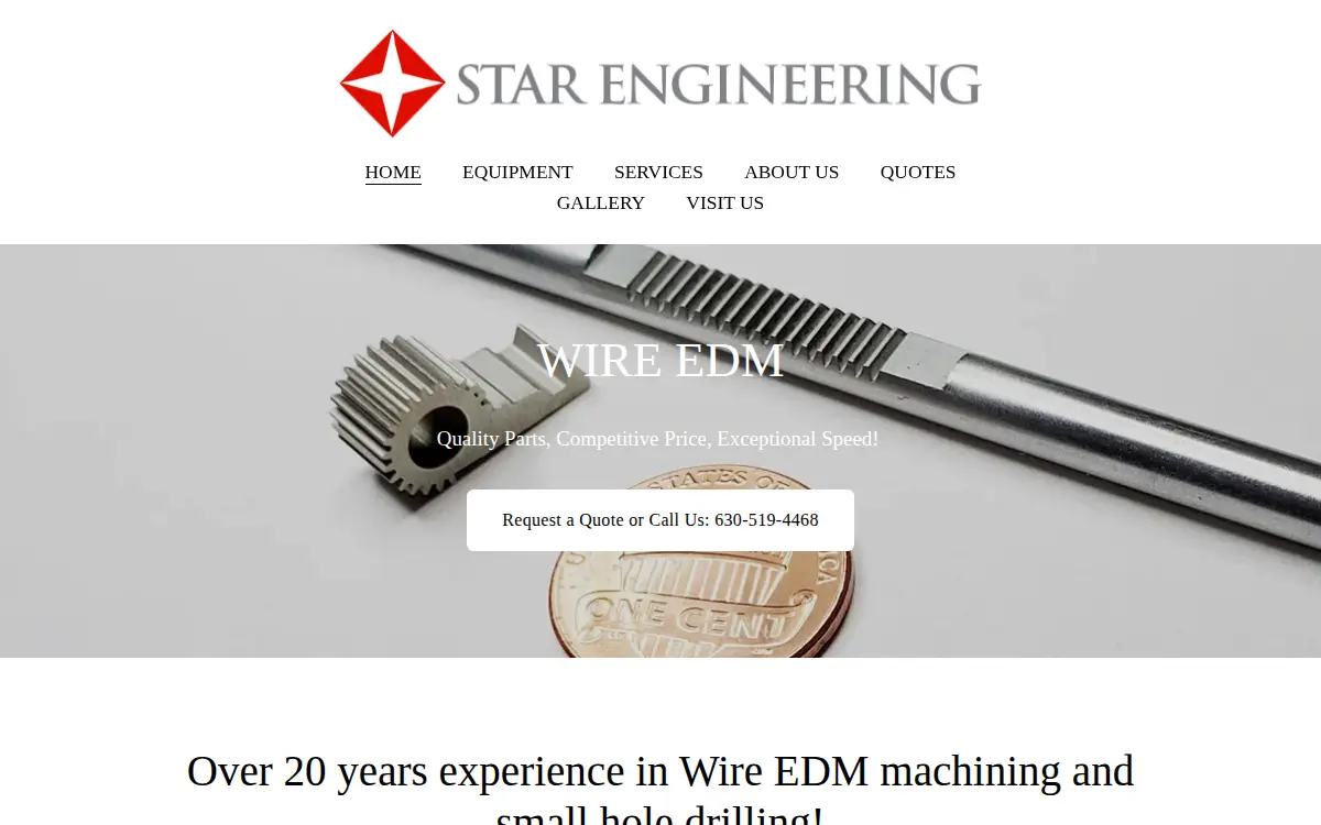 Homepage of Star Engineering LLC