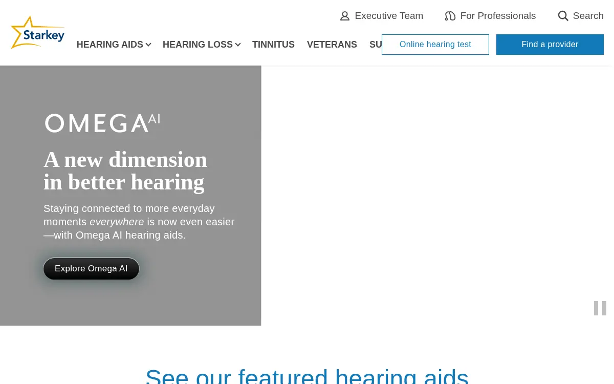 Homepage of Starkey Laboratories INC