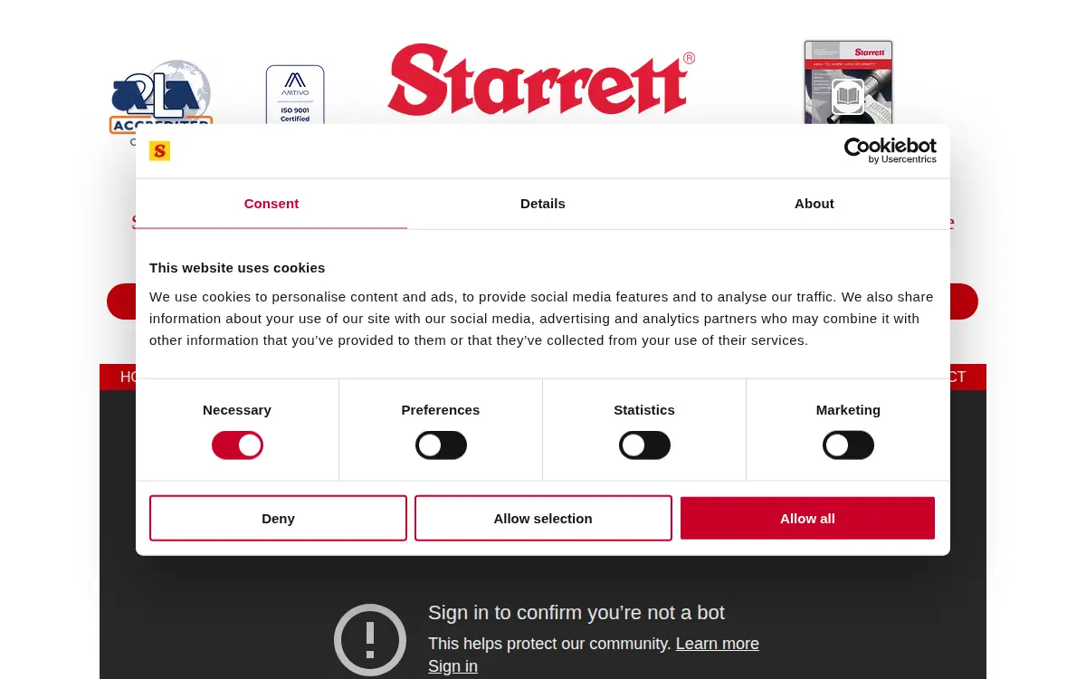 Homepage of Starrett Kinemetric Engineering, INC.