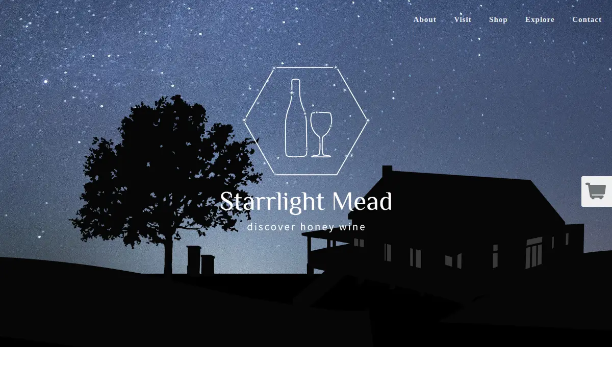 Homepage of Starrlight Mead, LLC
