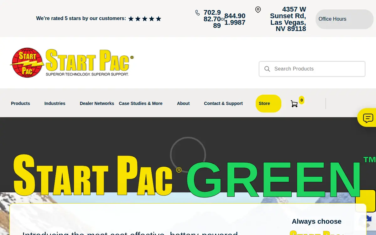 Homepage of Start Pac, LLC