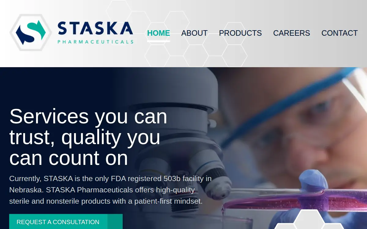 Homepage of Staska Pharmaceuticals, INC