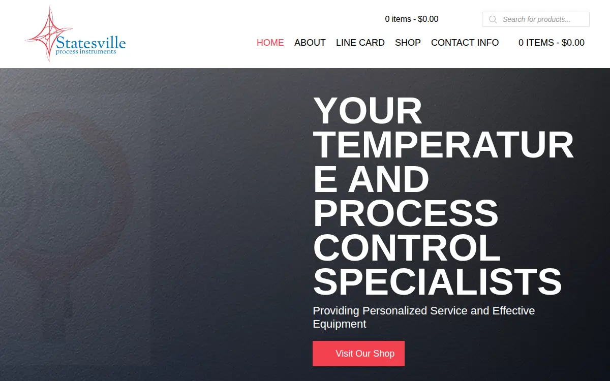 Homepage of Statesville Process Instruments, INC.