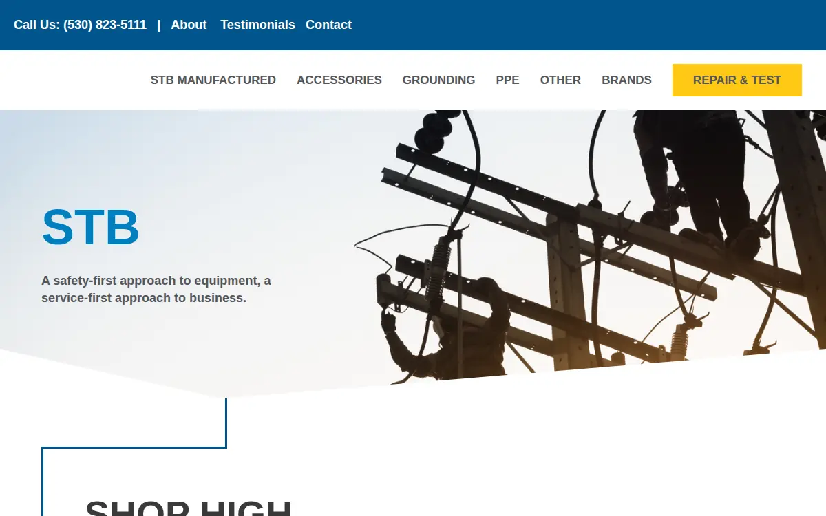 Homepage of Stb Electrical Test Equipment, INC.
