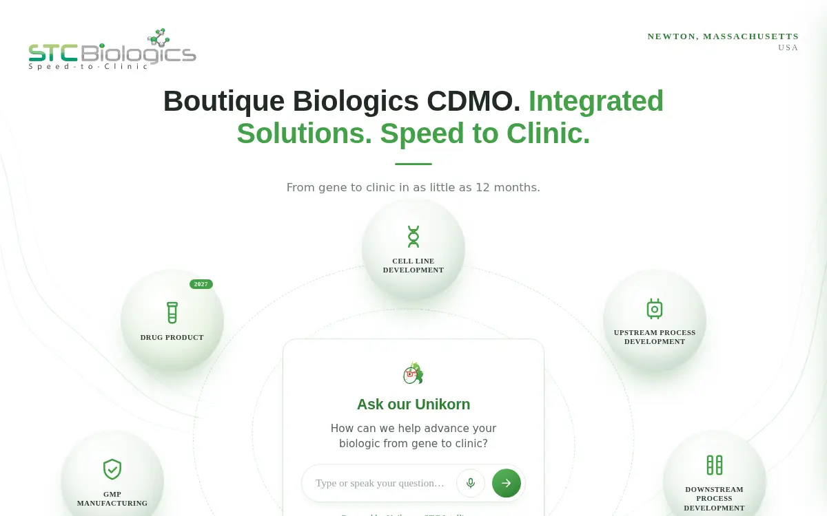 Homepage of Stc Biologics, INC.