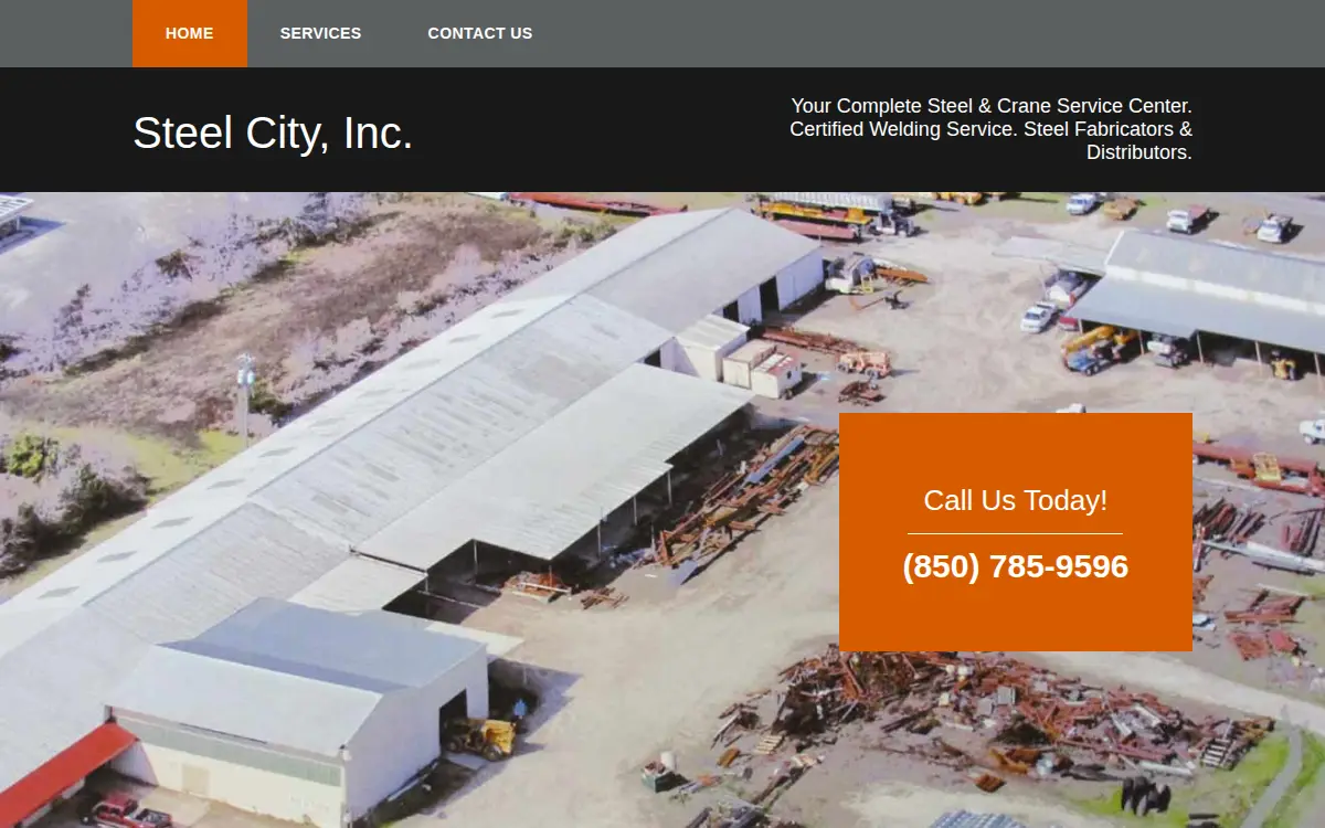 Homepage of Steel City, INC