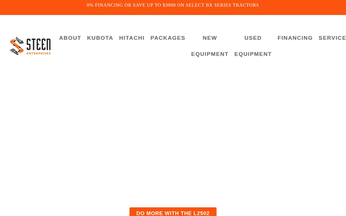 Homepage of Steen Enterprises INC