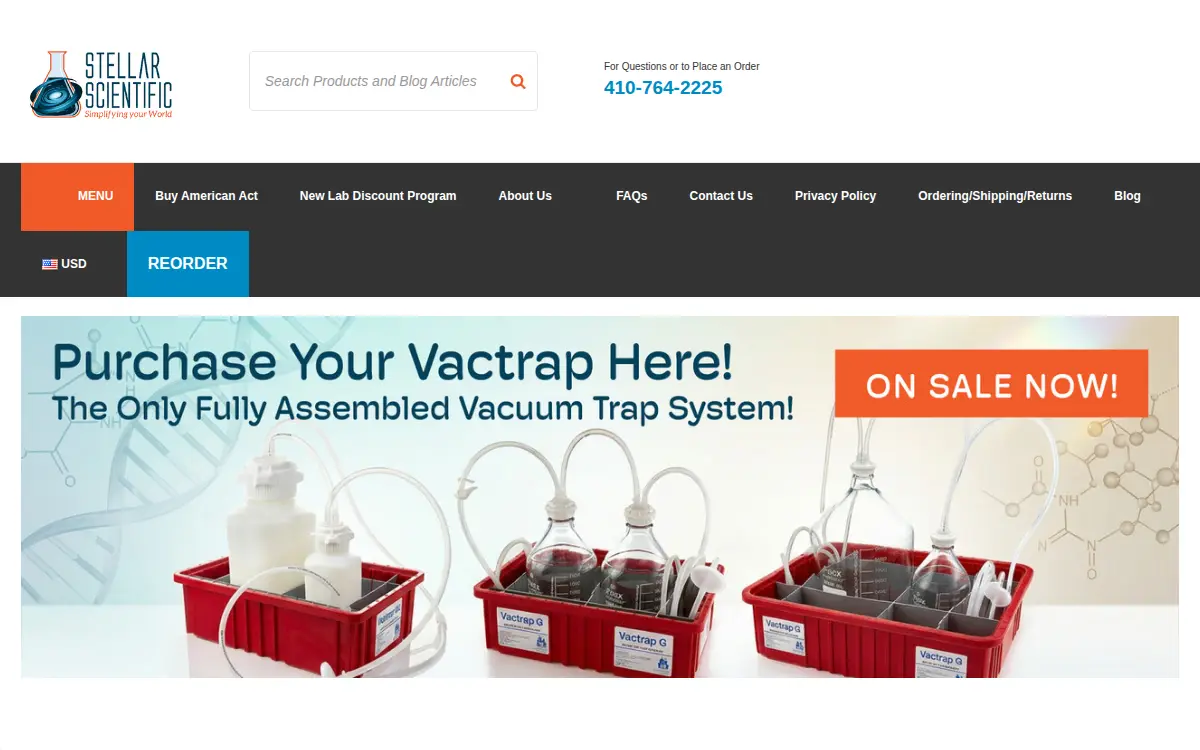 Homepage of Stellar Scientific, LLC