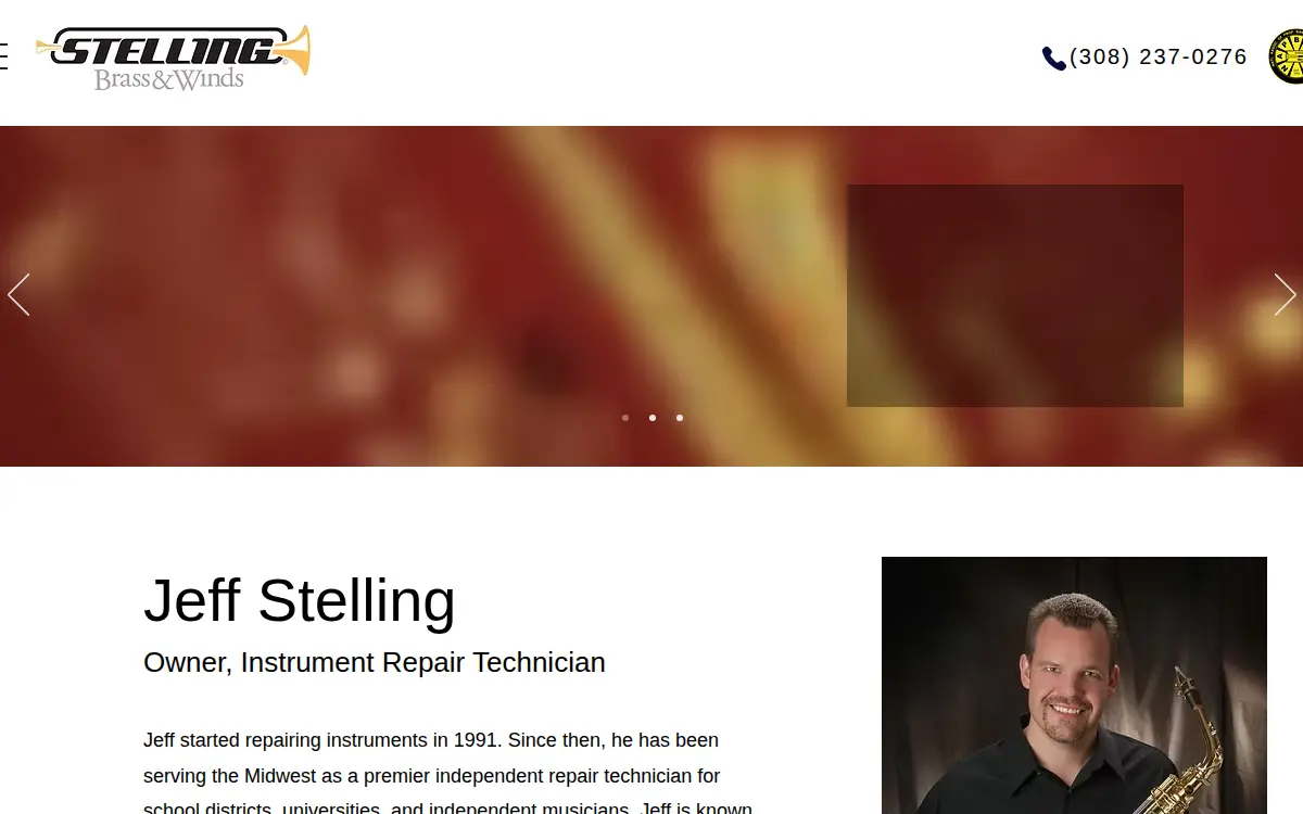Homepage of Stelling Brass & Winds INC
