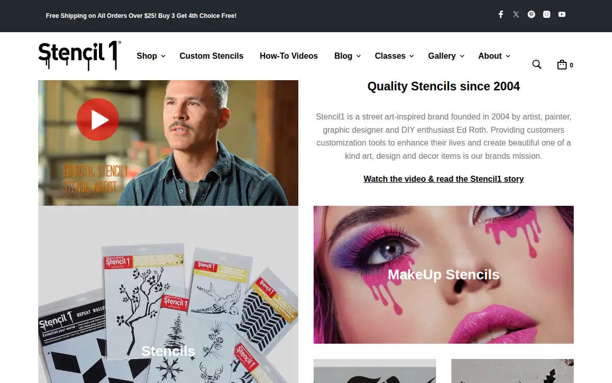 Homepage of Stencil1, INC