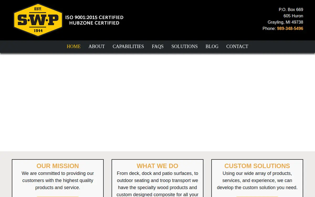 Homepage of Stephan Wood Products INC