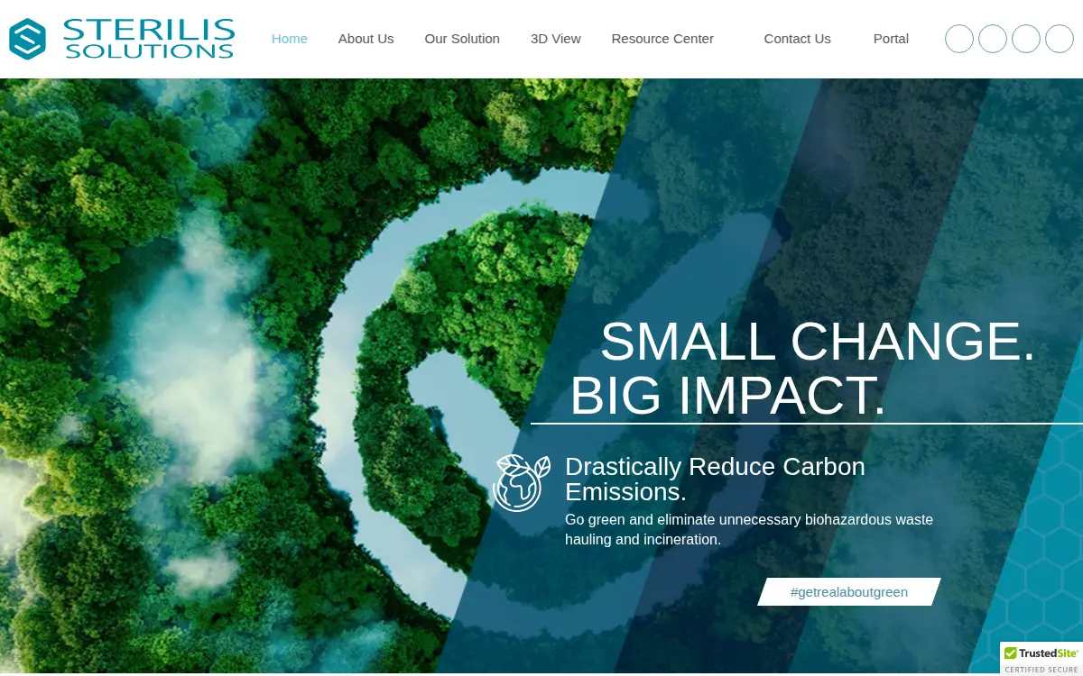 Homepage of Sterilis Solutions LLC