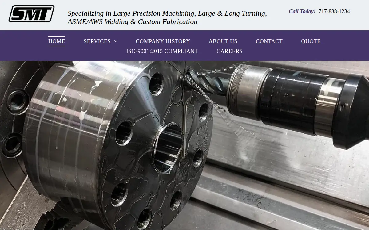 Homepage of Sterling Machine Technologies, INC.
