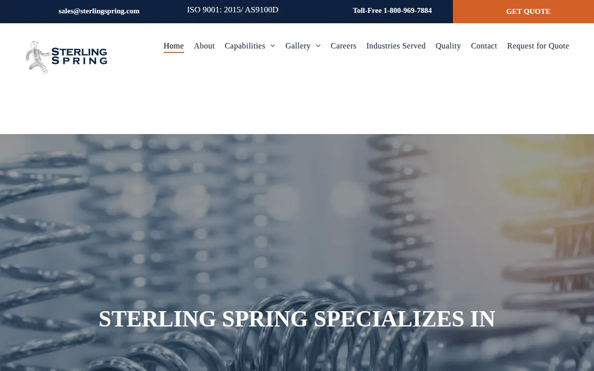 Homepage of Sterling Spring LLC