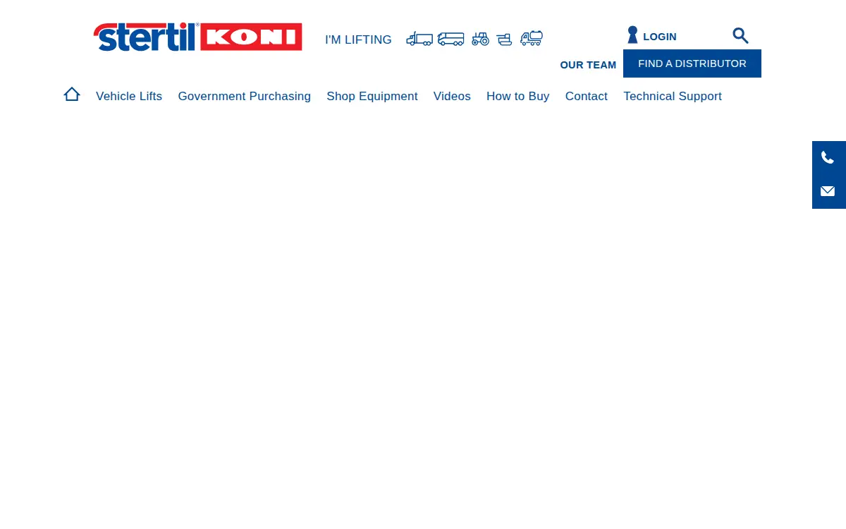 Homepage of Stertil-koni U.s.a., INC.