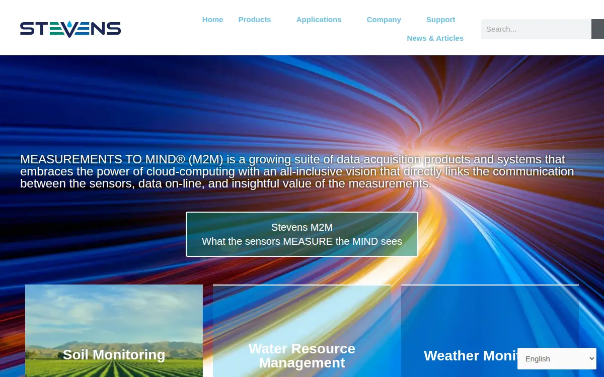 Homepage of Stevens Water Monitoring Systems, INC.