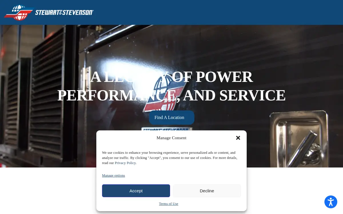Homepage of Stewart & Stevenson Power Products LLC