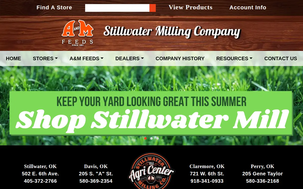 Homepage of Stillwater Milling Company, LLC