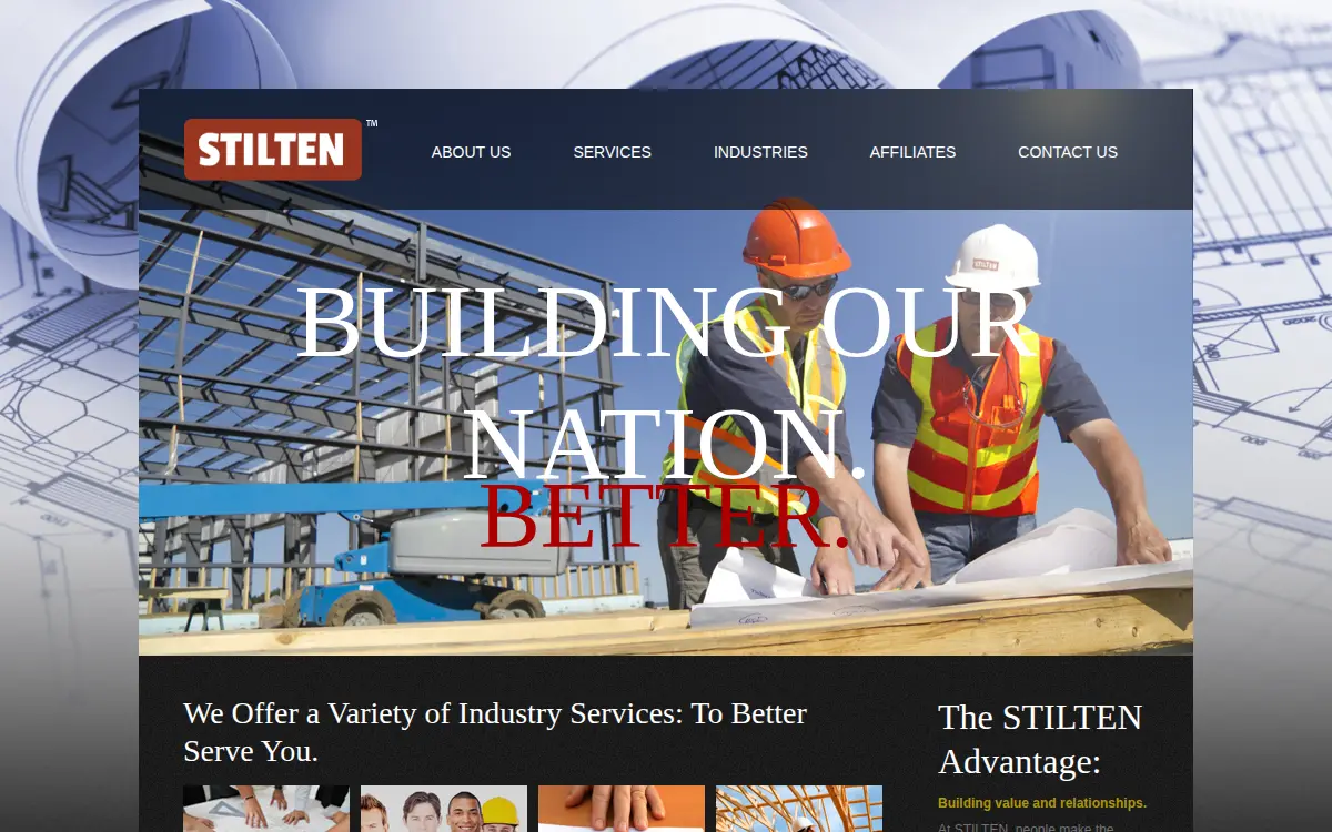 Homepage of Stilten, LTD. CO.