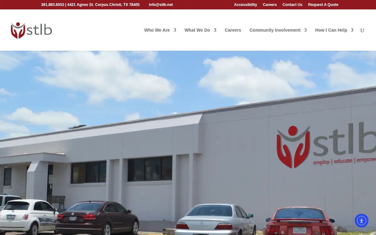 Homepage of South Texas Lighthouse for the Blind Foundation
