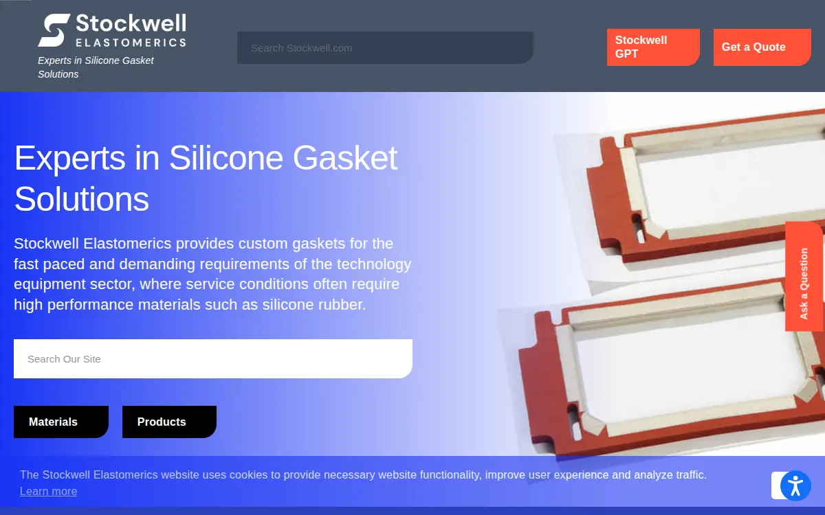 Homepage of Src Elastomerics, INC.