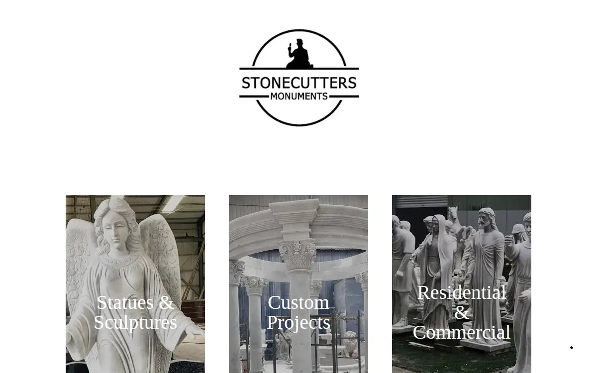 Homepage of Stonecutters Monuments, INC.