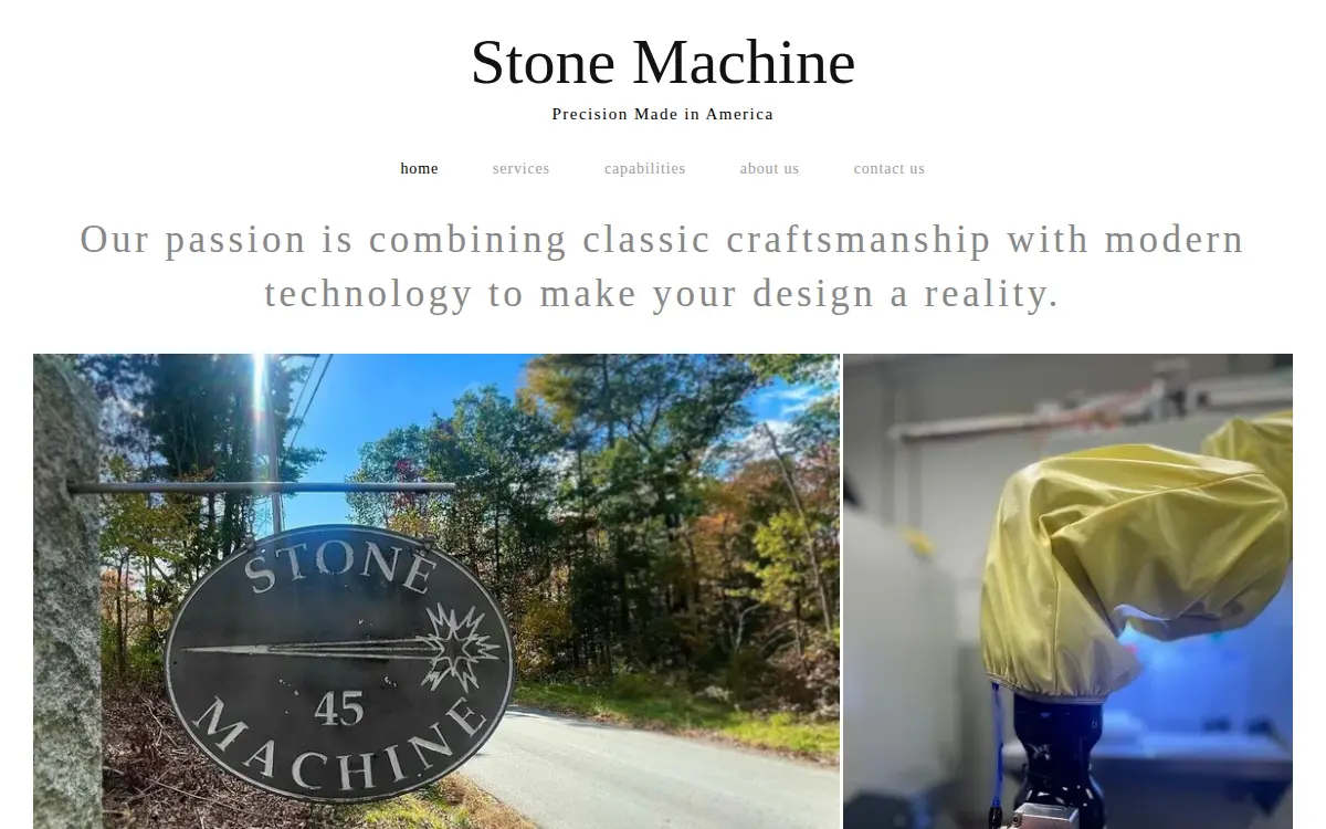 Homepage of Stone Machine CO. INC.
