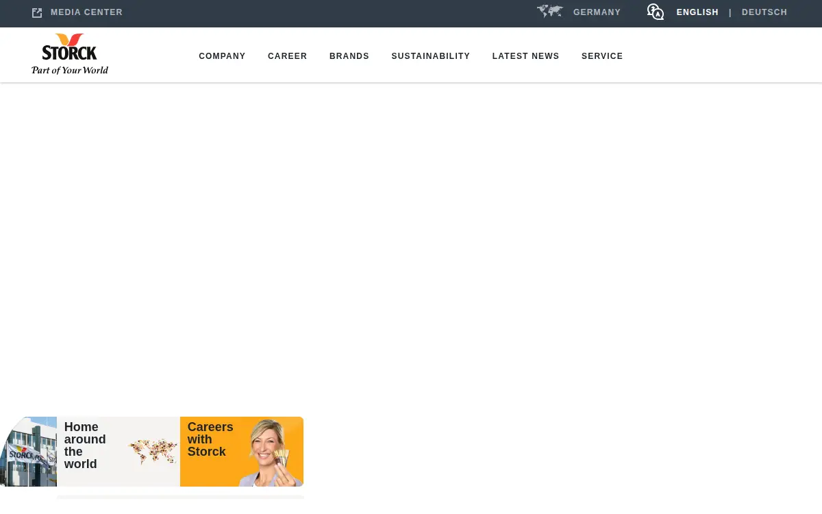 Homepage of Storck USA L.p.