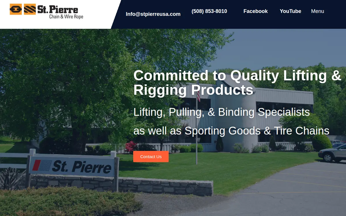 Homepage of St Pierre Manufacturing CORP