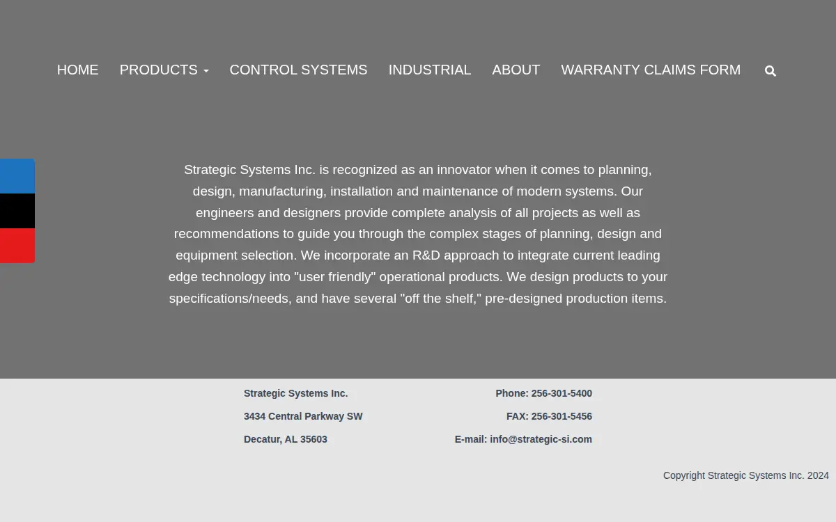 Homepage of Strategic Systems INC