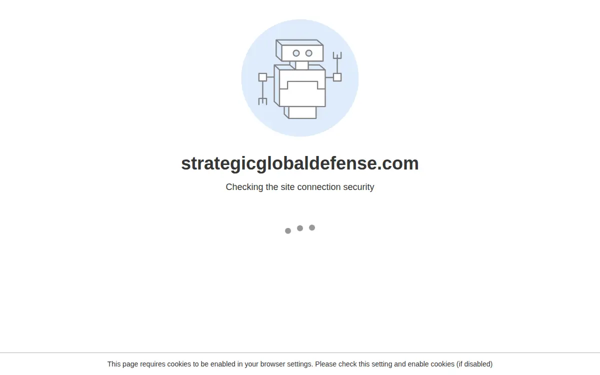 Homepage of Strategic Global Defense LLC