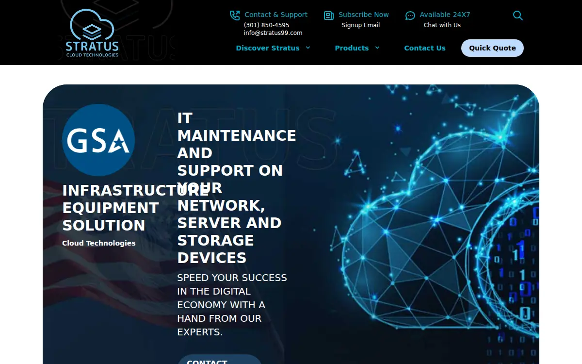 Homepage of Stratus, INC
