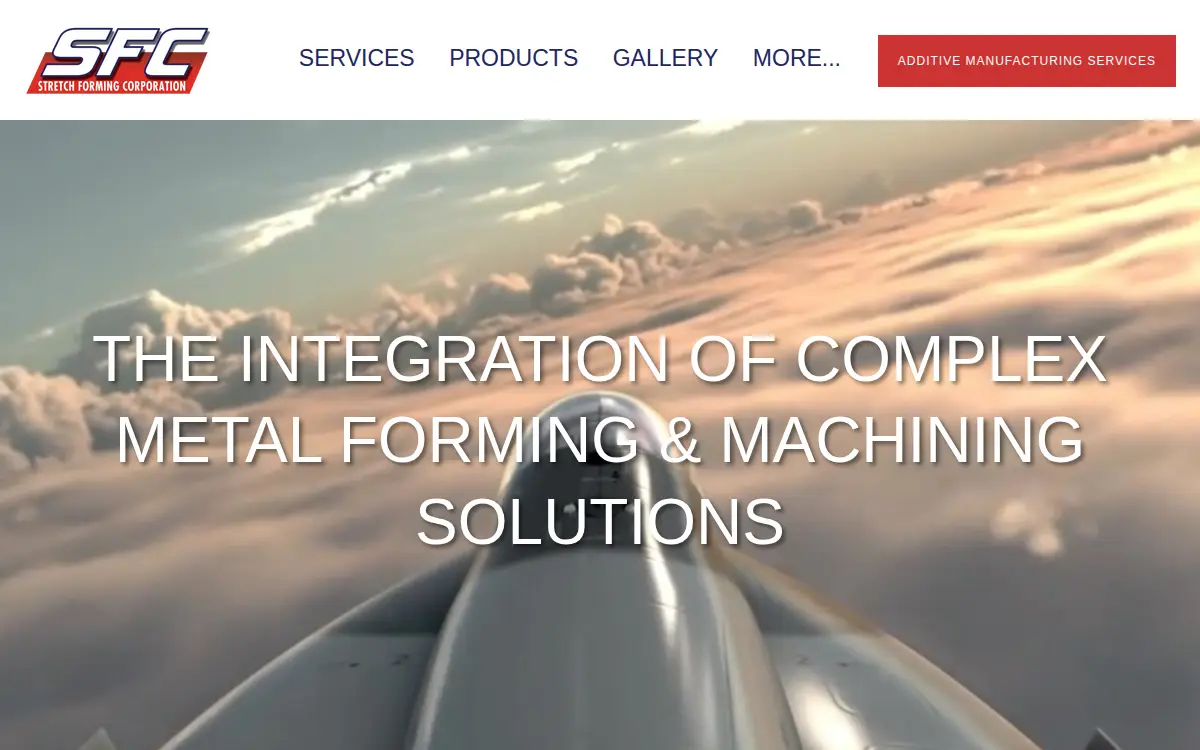 Homepage of Stretch Forming Corporation