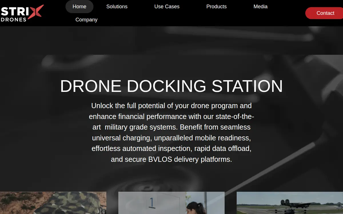 Homepage of Strixdrones USA INC