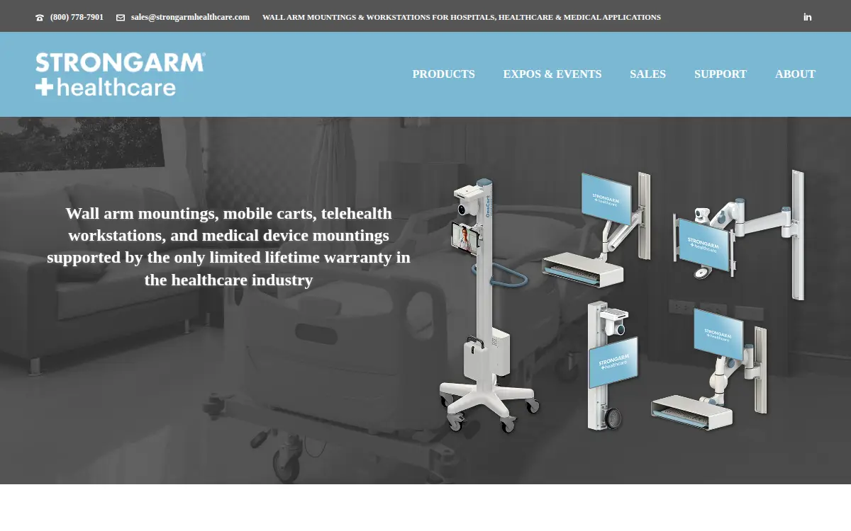 Homepage of Strongarm Designs INC