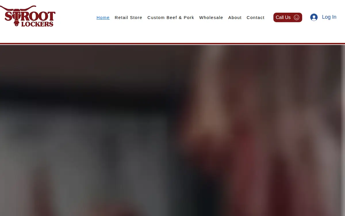 Homepage of Stroot's Meat Company, INC