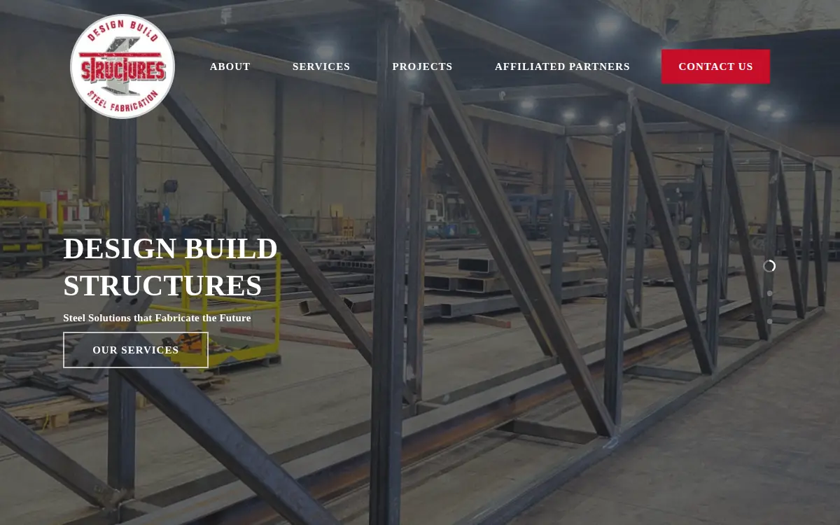Homepage of Design Build Structures, LLC