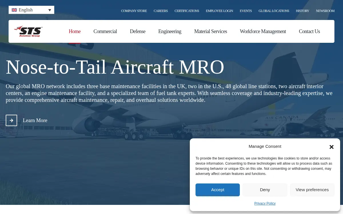 Homepage of Sts Distribution Solutions, LLC