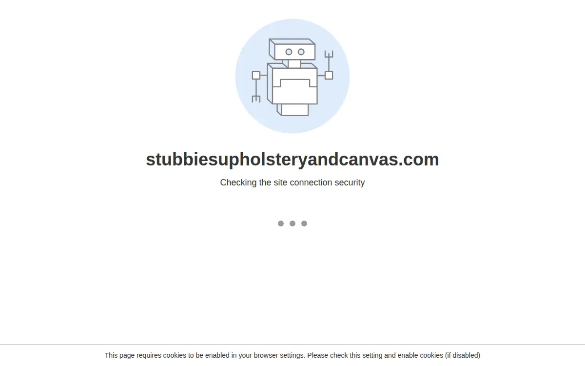 Homepage of Stubbies Upholstery & Canvas, INC