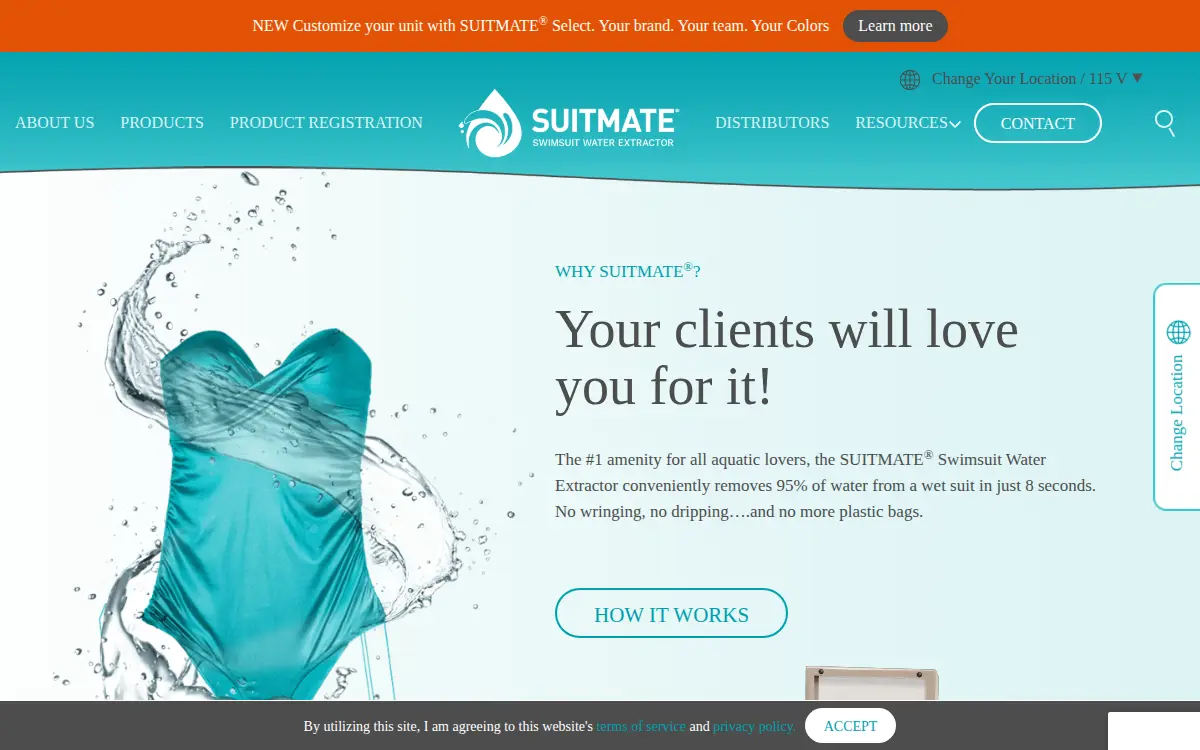 Homepage of Extractor CORP