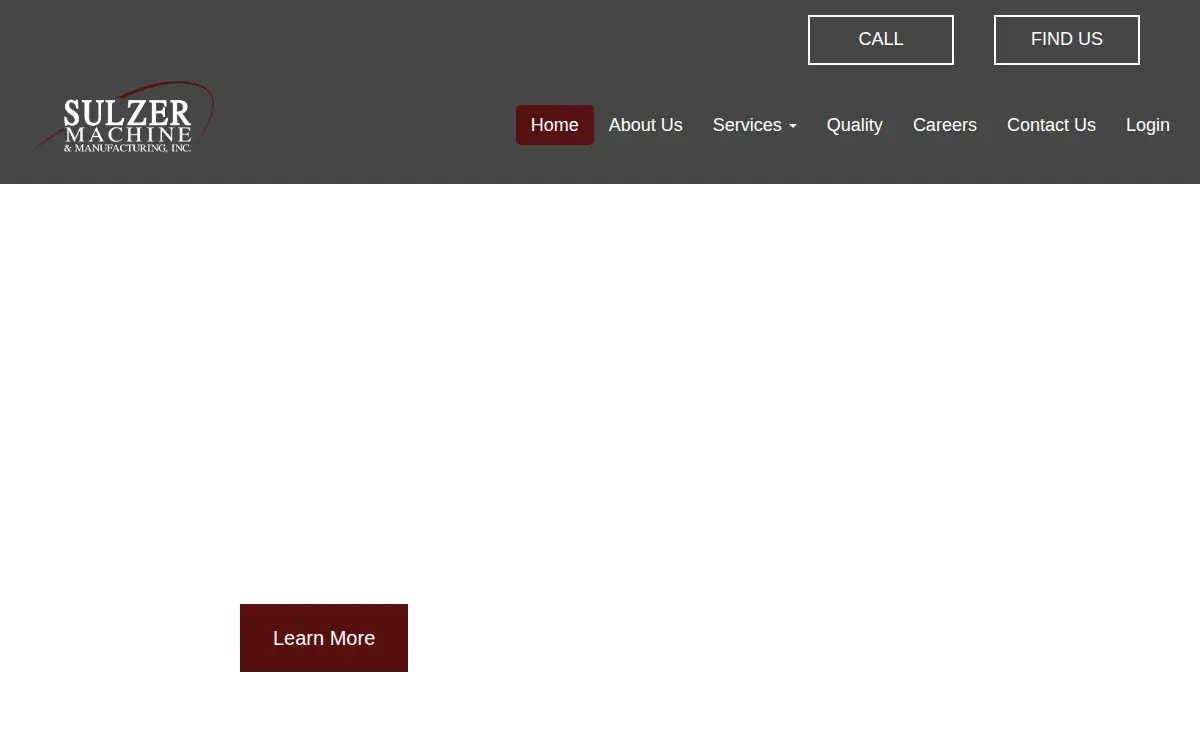 Homepage of Sulzer Machine & Manufacturing INC