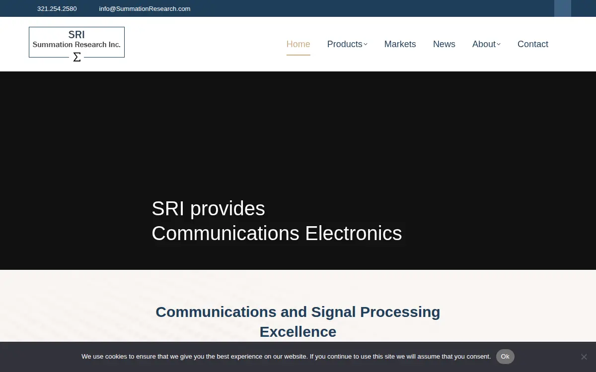 Homepage of Summation Research, INC