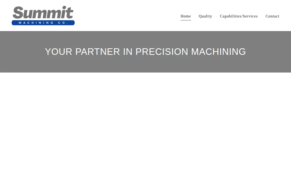 Homepage of Summit Machining Co., LTD.