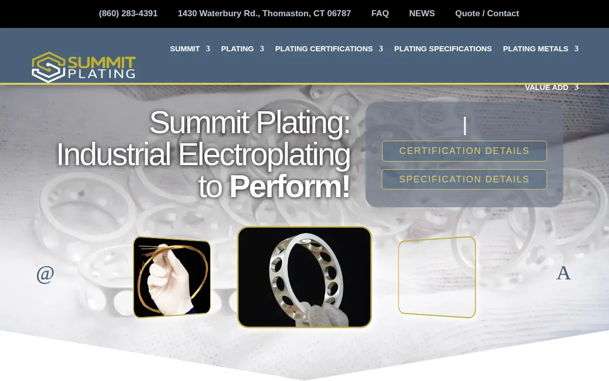 Homepage of Summit Corporation of America