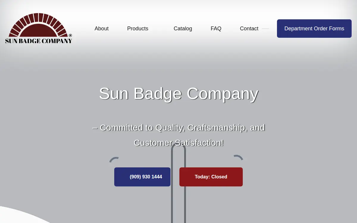 Homepage of Sun Badge CO.
