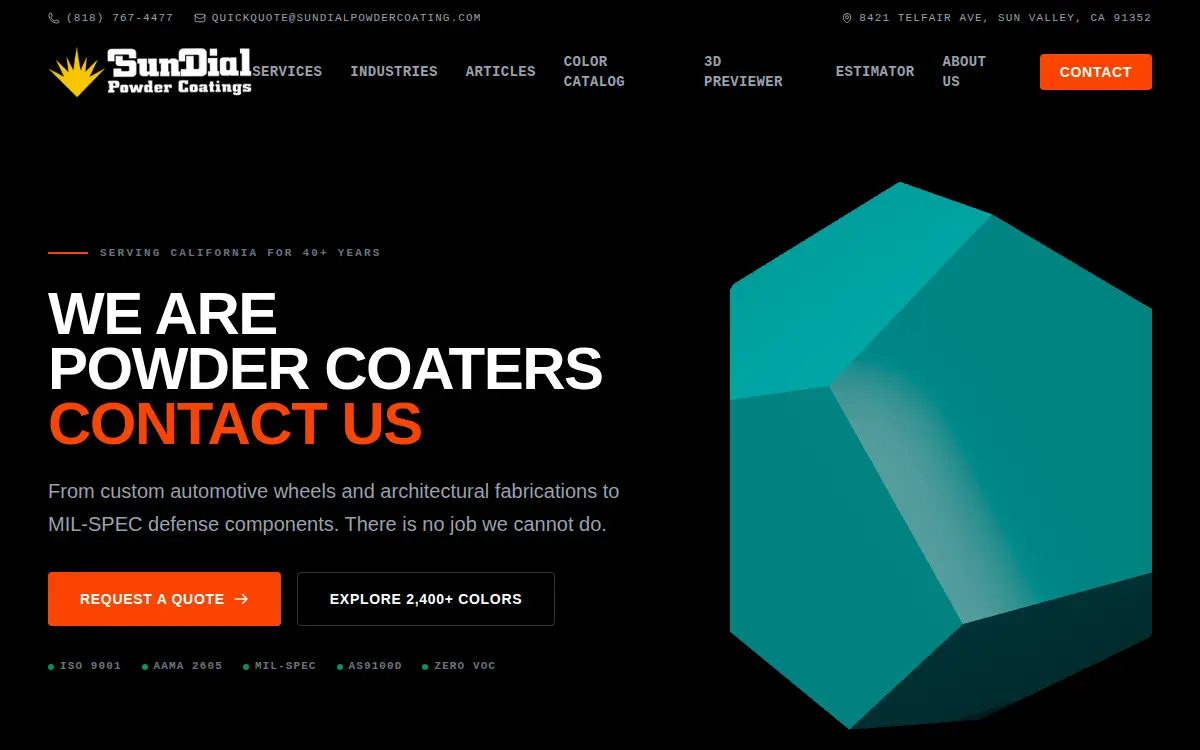 Homepage of Sundial Industries, INC.