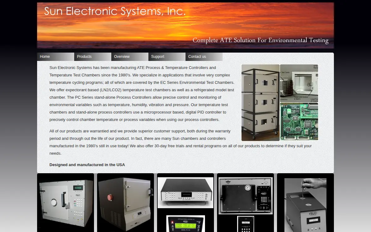 Homepage of Sun Electronic Systems, INC