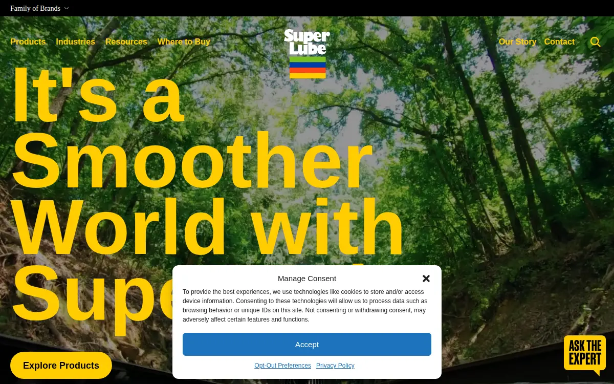 Homepage of Synco Chemical Corporation
