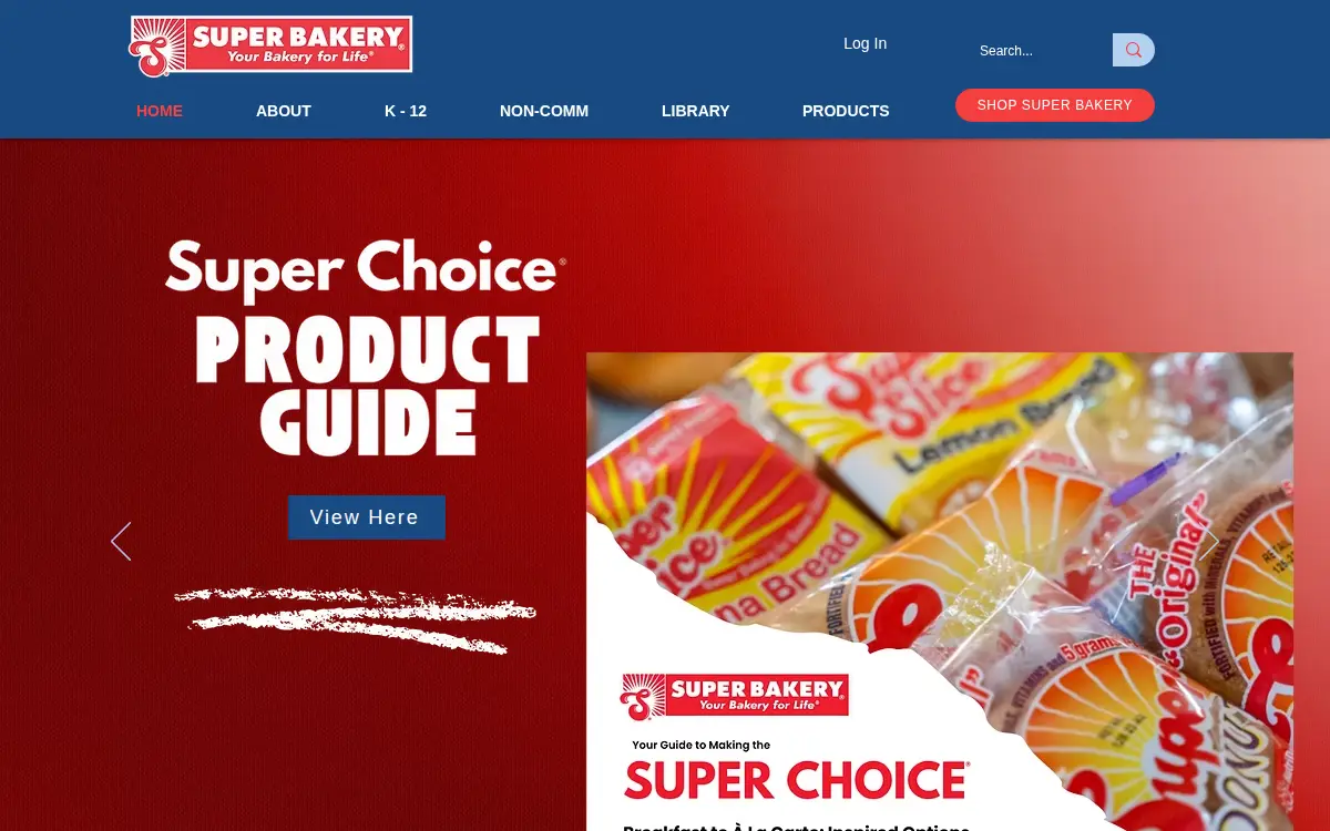 Homepage of Super Bakery INC